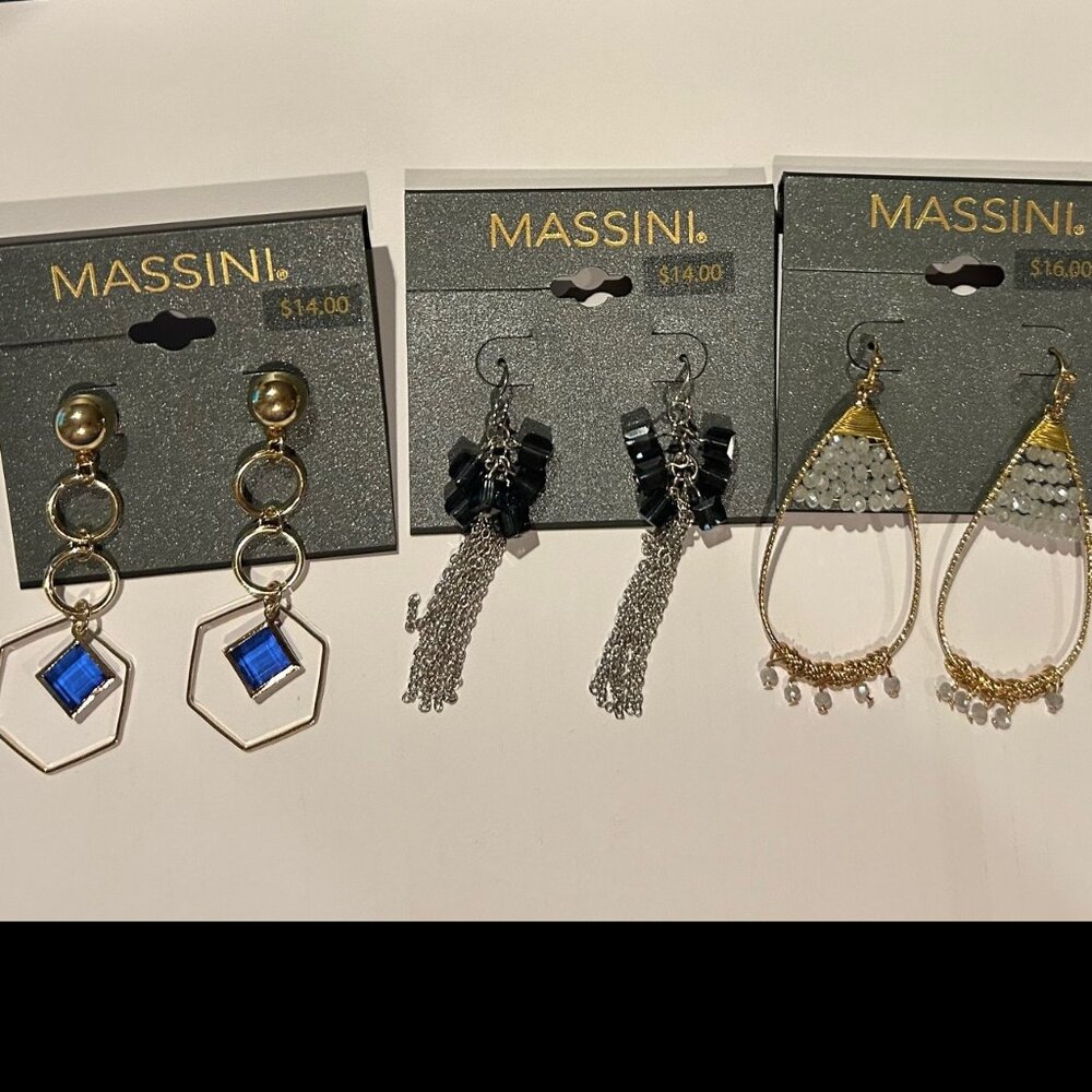 Massini Earrings (3 pairs)